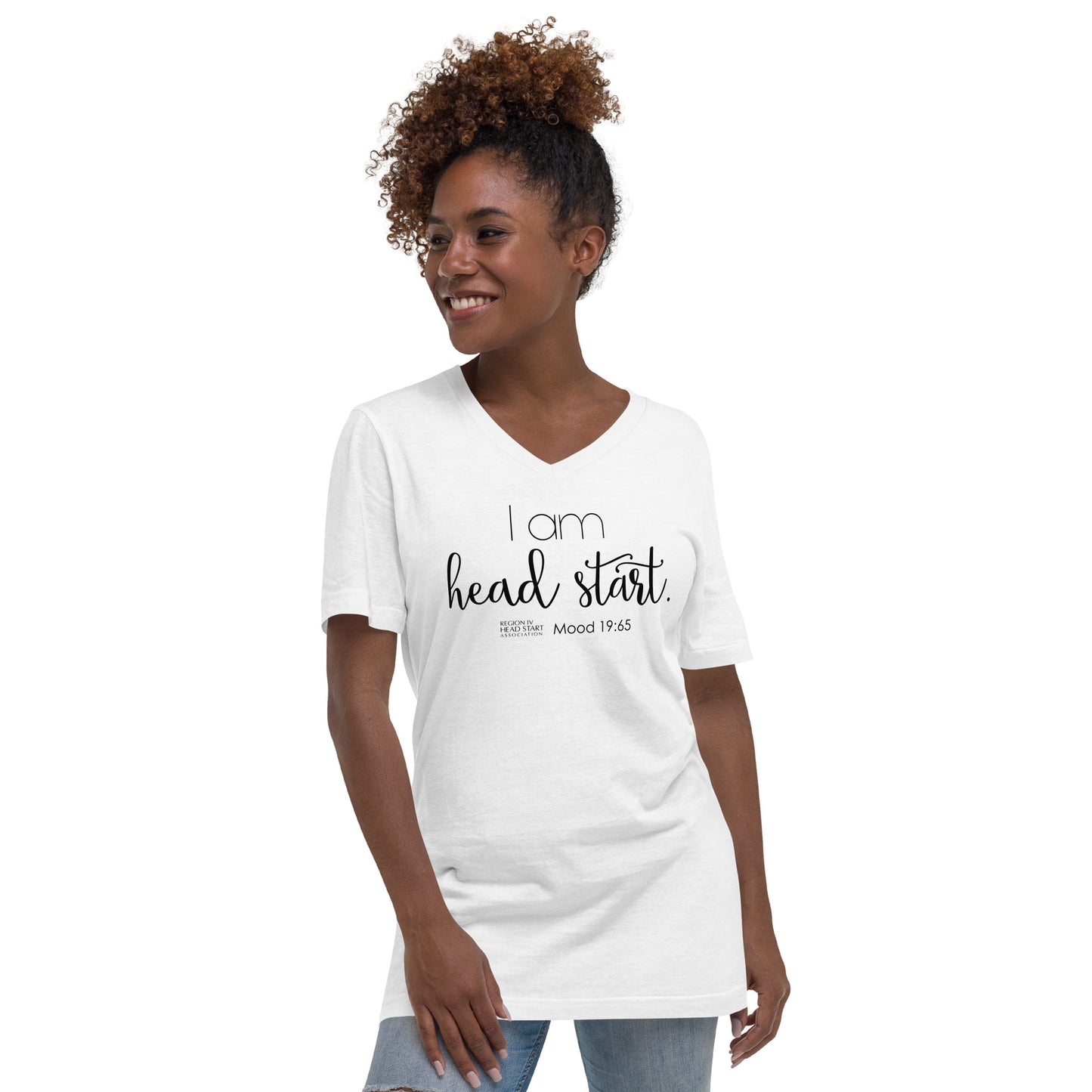 I Am Head Start Unisex Short Sleeve V-Neck T-Shirt