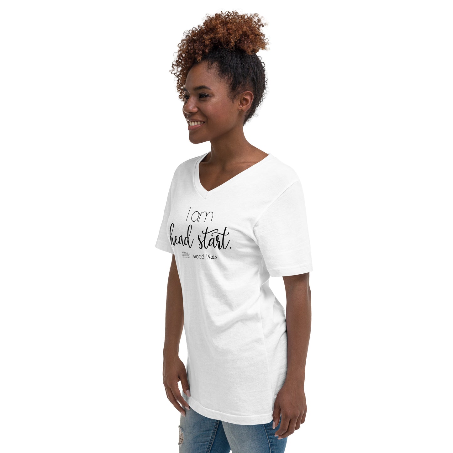 I Am Head Start Unisex Short Sleeve V-Neck T-Shirt